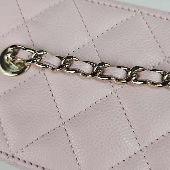 Chanel Caviar Leather Vanity with Chain 25S Crossbody Bag Light Pink - Picture 9 of 12
